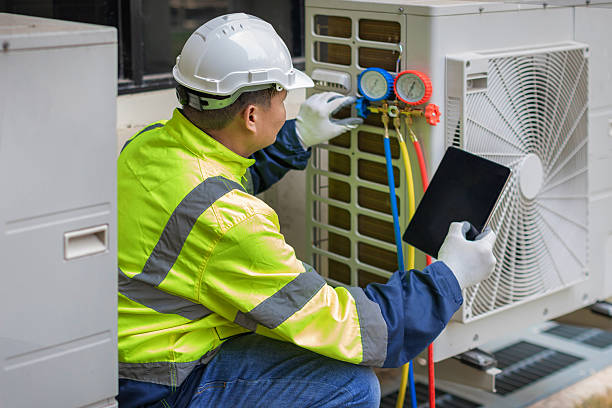 Professional Emergency Hvac Repair technician working in Mystic, CT